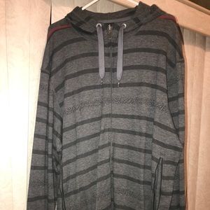 Striped air Jordan zip up hoodie